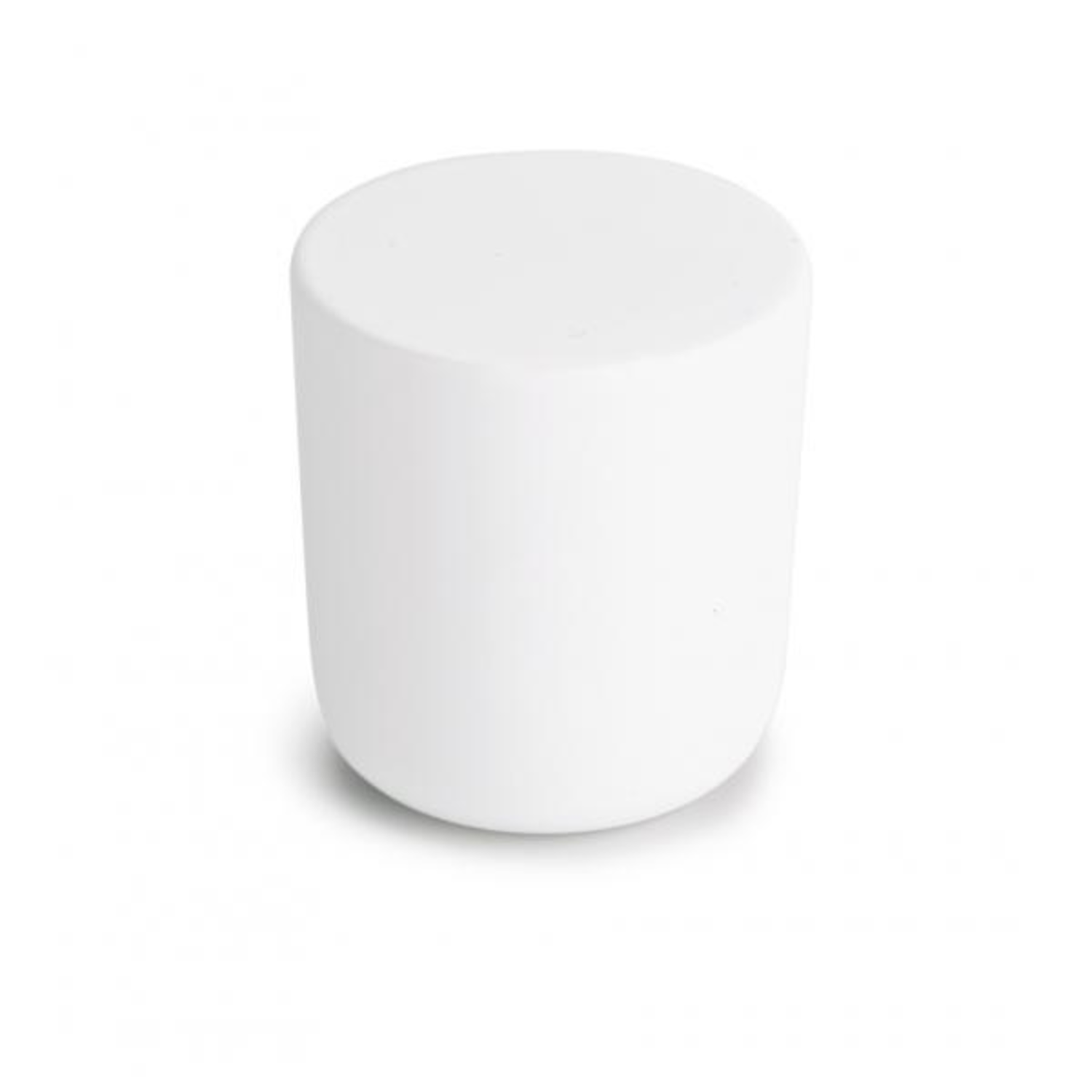 Knop zmc rond conisch diam25mm mat wit