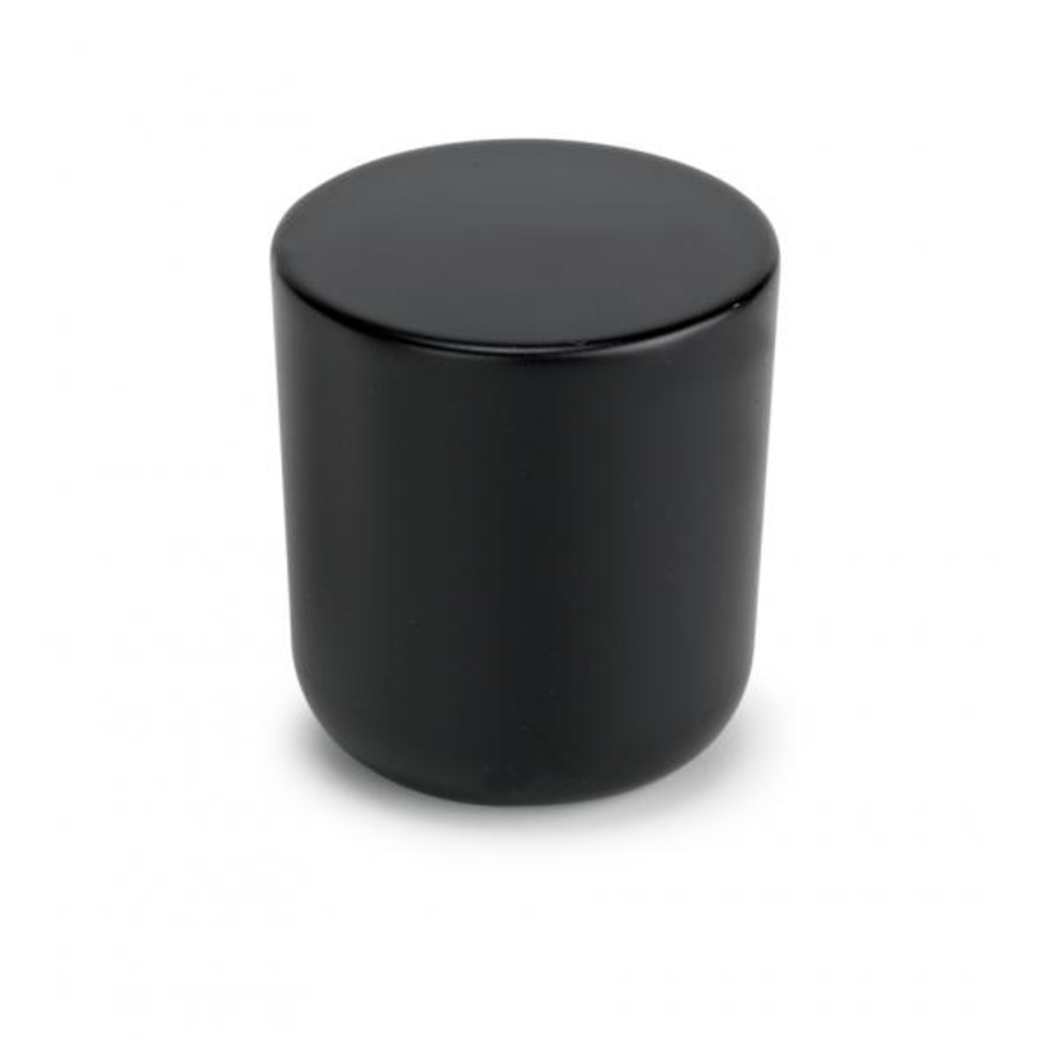 Knop zmc rond conisch diam25mm mat zwart
