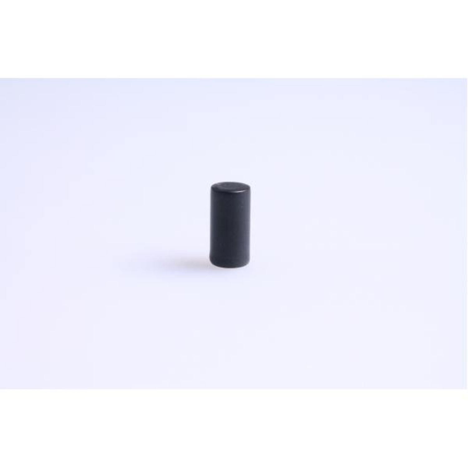 Knop cylinder piccolo messing/mat zwart 10x20mm
