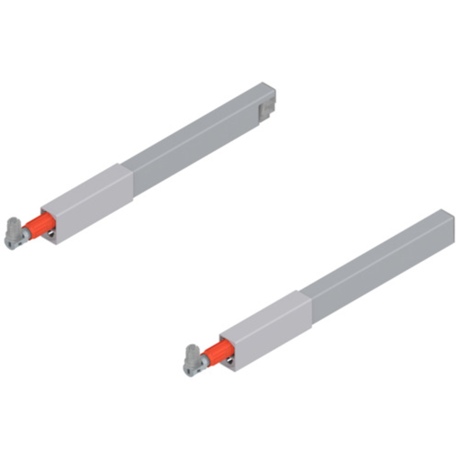 Verstelbare relingset antaro 270mm li +re mettalic