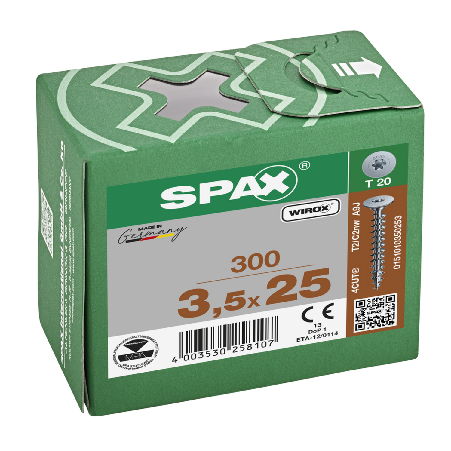 Rugwandschroef Spax T-STAR Plus 3.5 x 25