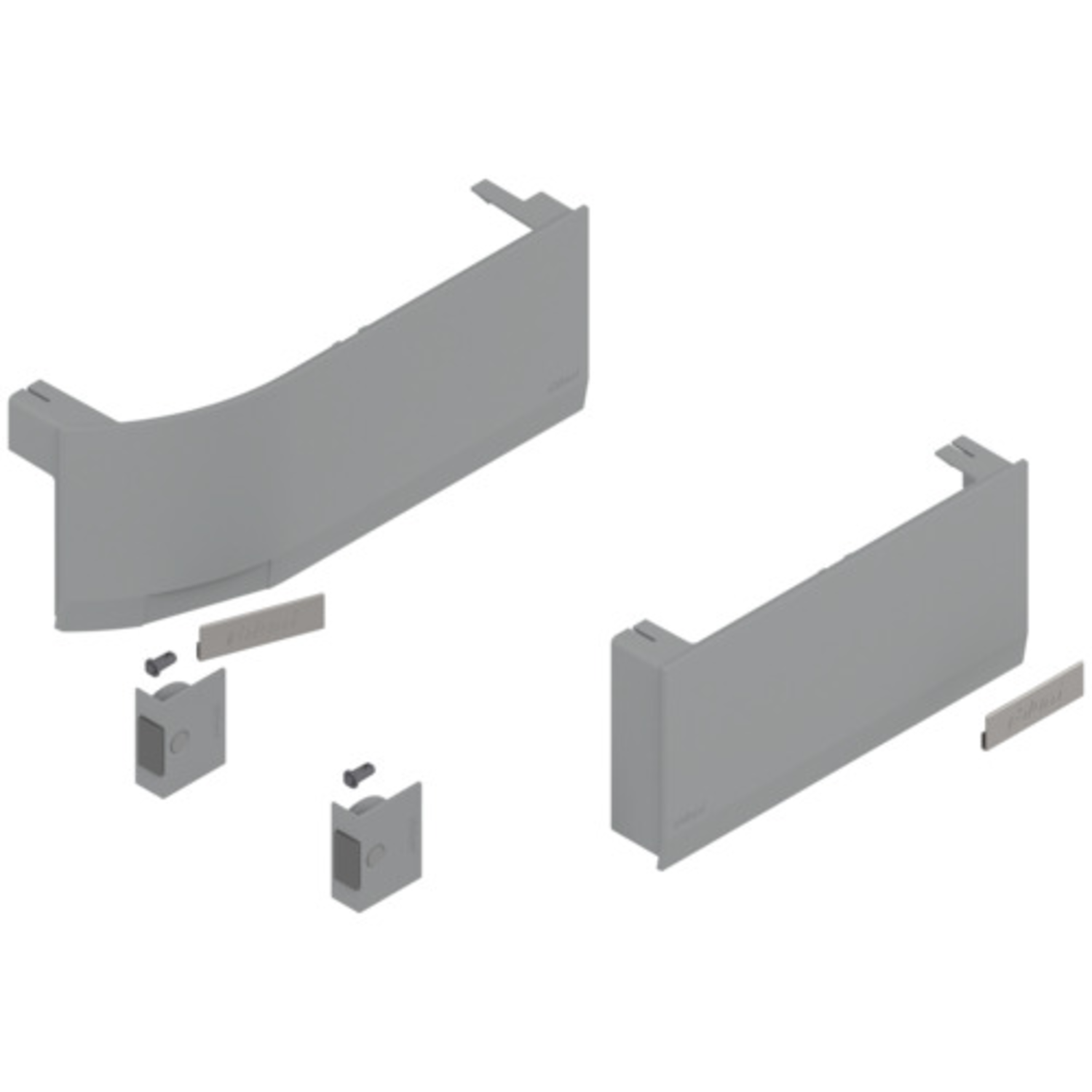 Aventos hk top set afdekkap servo l+r lichtgrijs