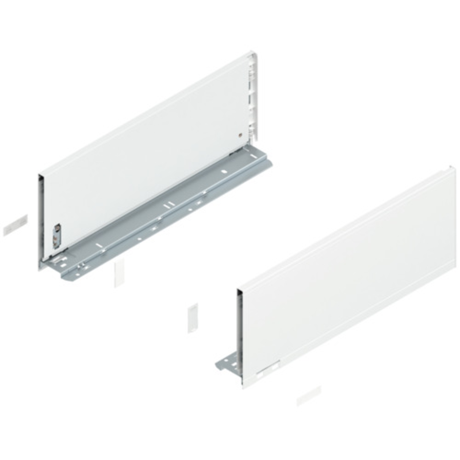 Legrabox zijkant l+r  c   450mm zijdewit