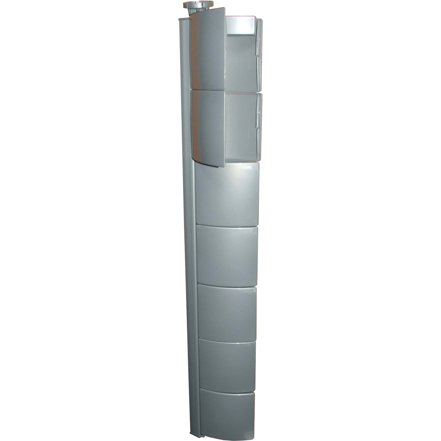 Flap kabelgeleiding verticaal alu 720mm/7 el.