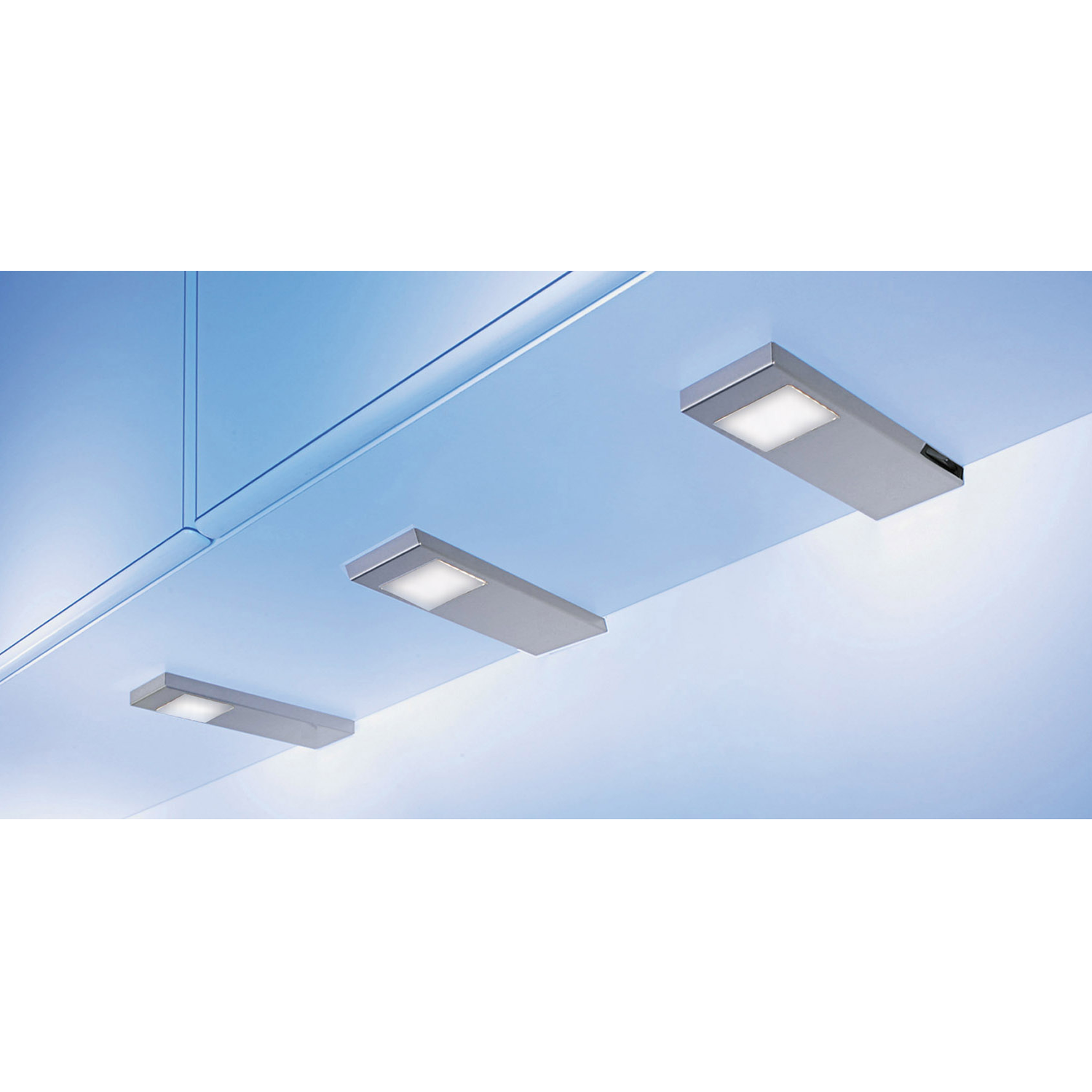 Tadeo led-Set 2 x 3.5w 12V 3500k RVS + schakelaar