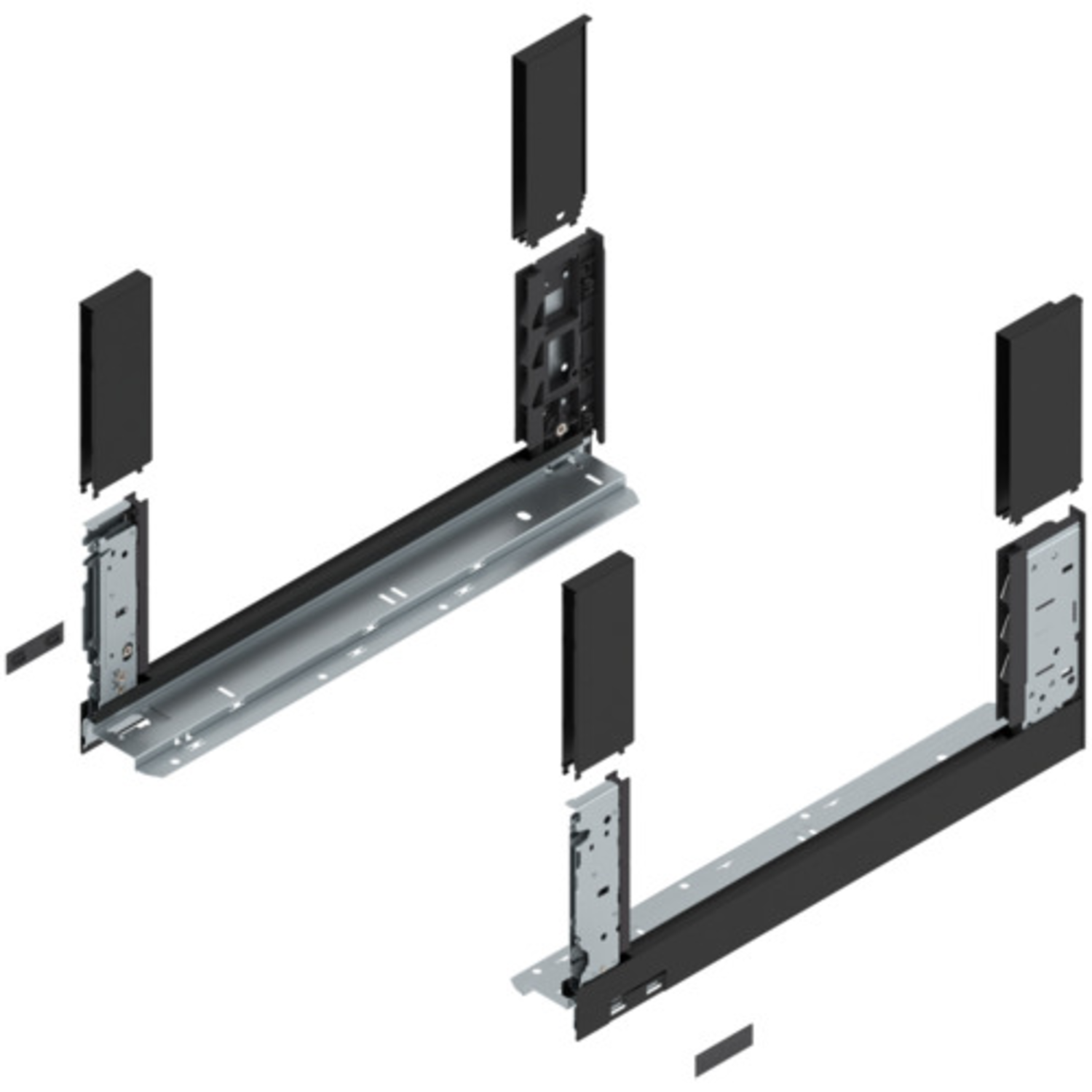 Legrabox free zijkant 450mm carbon zwart