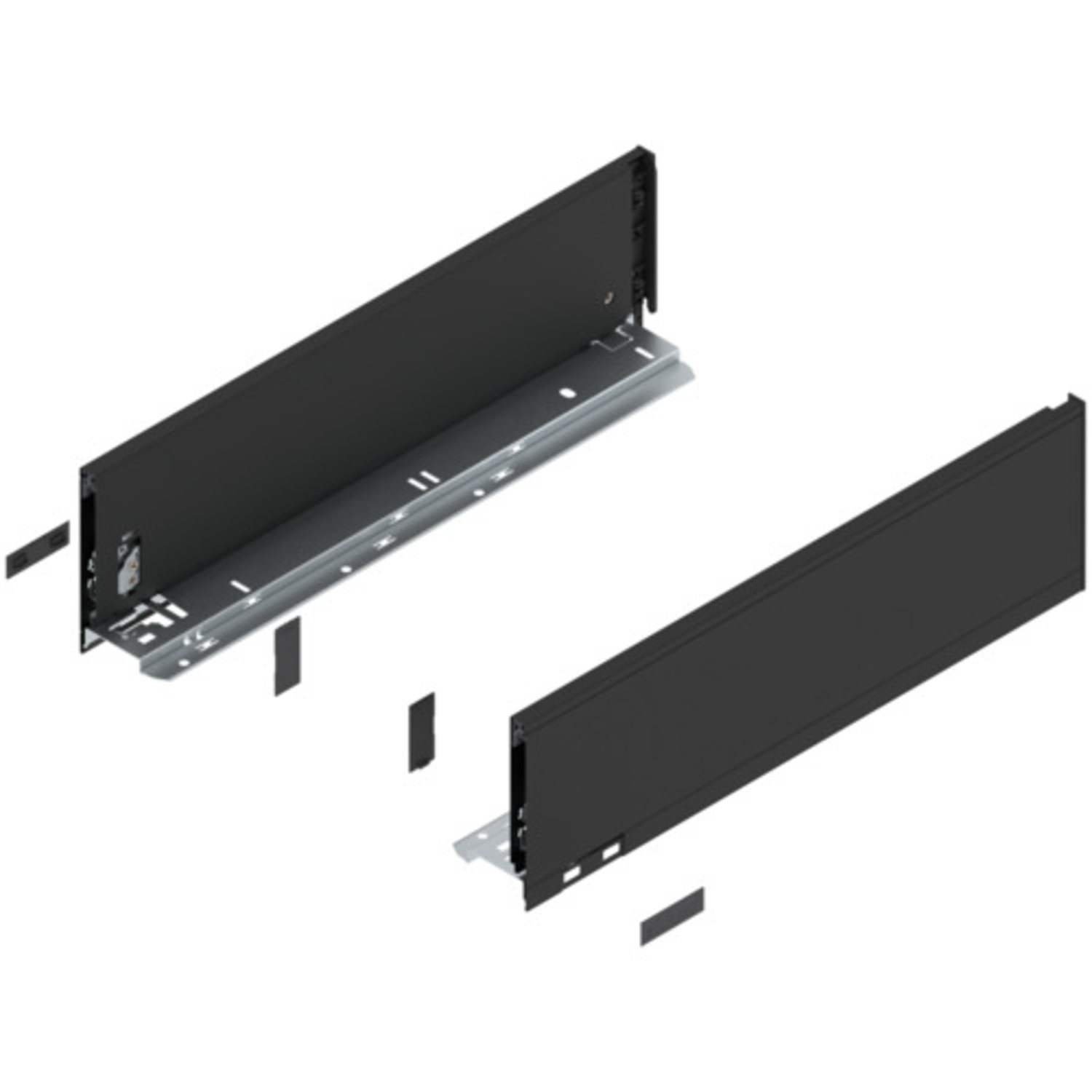 Legrabox zijkant l+r  k  450mm carbon zwart