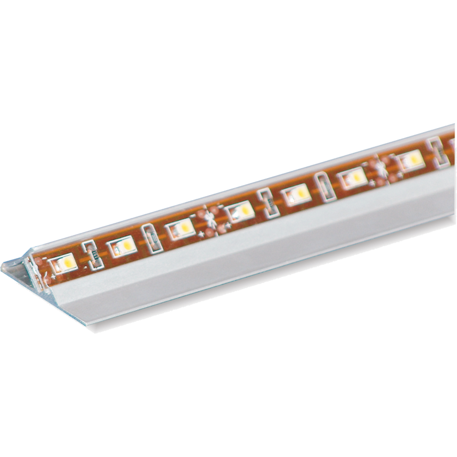 45° ledstrip k 30 / warm wit 3200K 262mm +magneetschakelaar