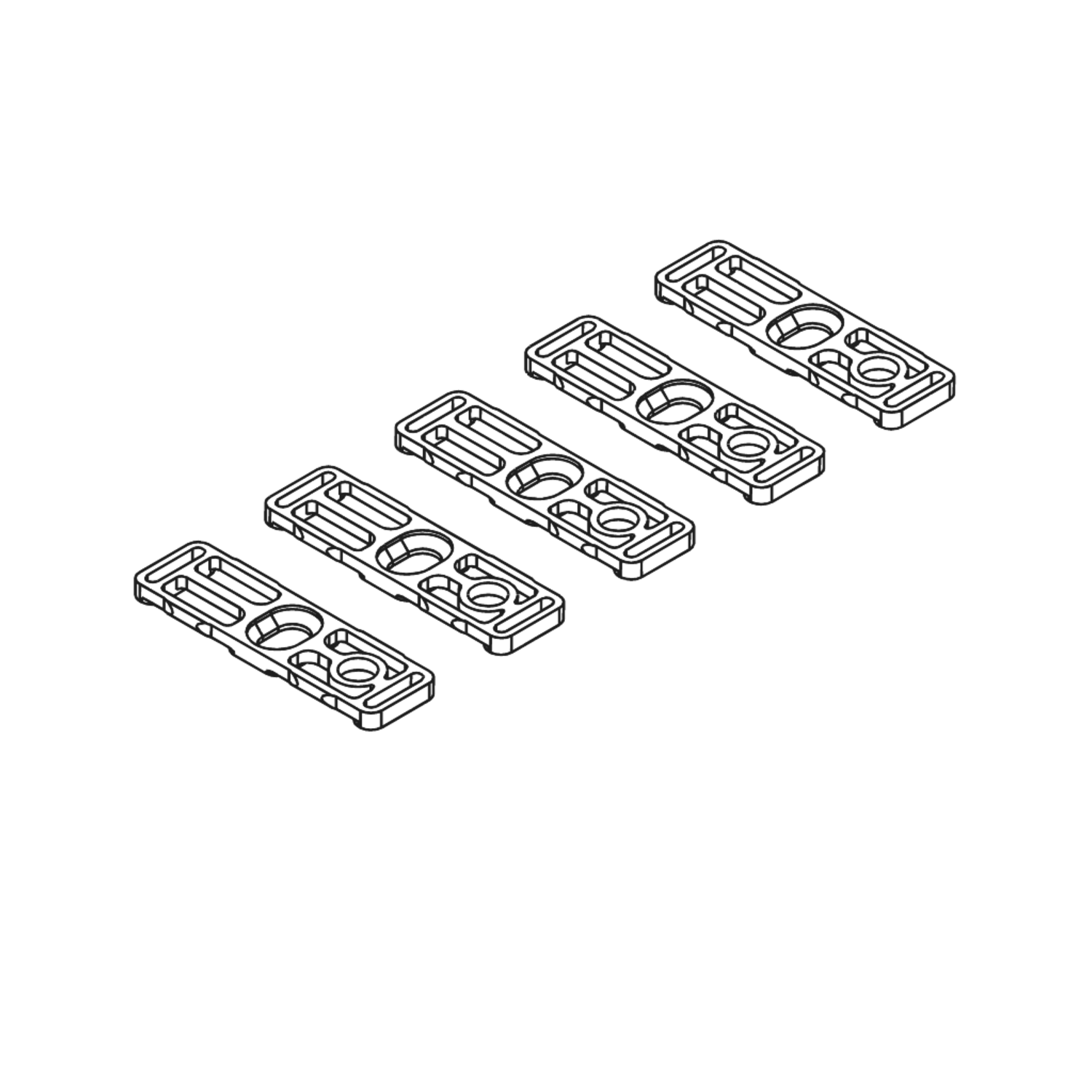 Hawa bev.set onderrail (5 stuks) voor Junior/Ordena