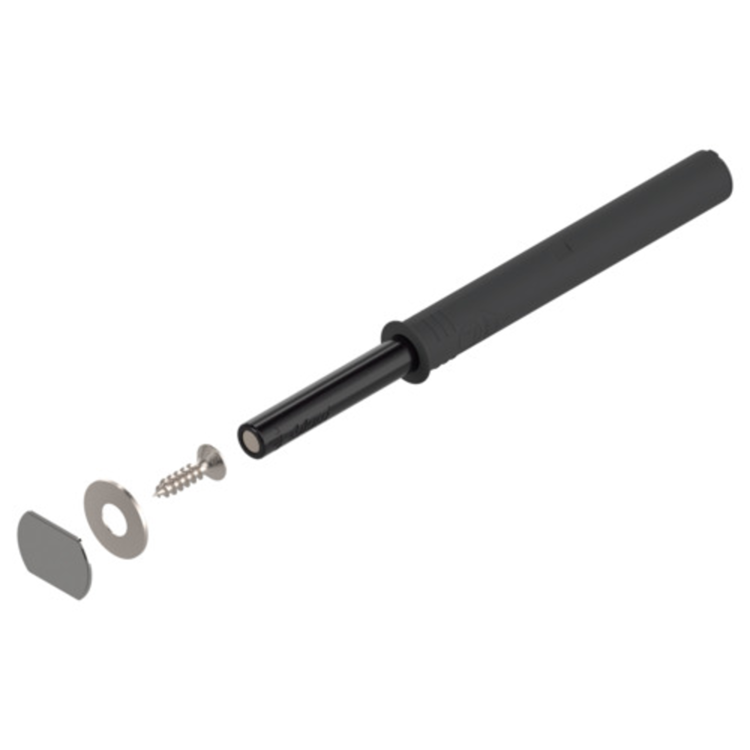 Tip on set lange versie carbonzwart