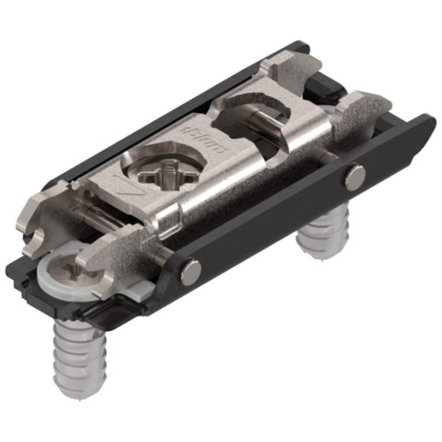 Clip montagepl. recht 0mm expando onyx zwart