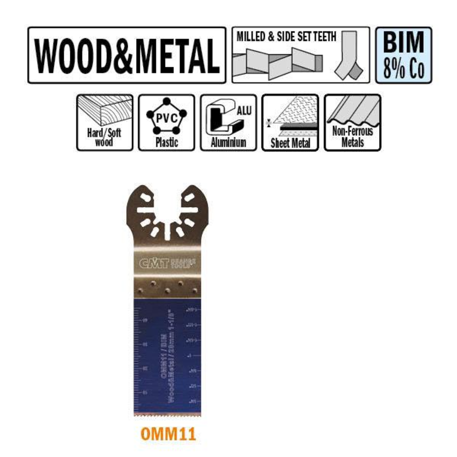 28mm duikzaagje hout/metaal bim 8% co-5st/i=48 /h=28/z=18