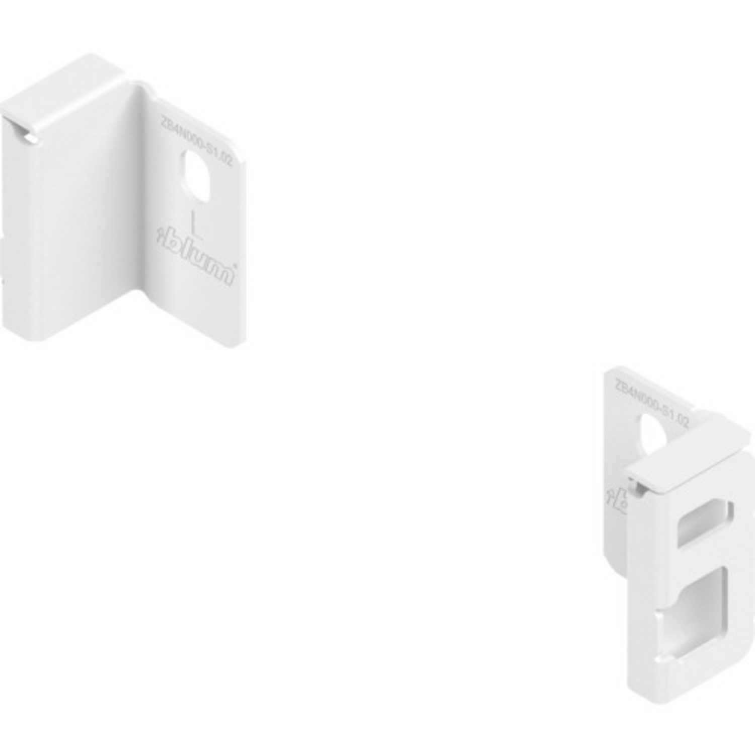 Rugwandhouder l+r merivobox n zijdewit