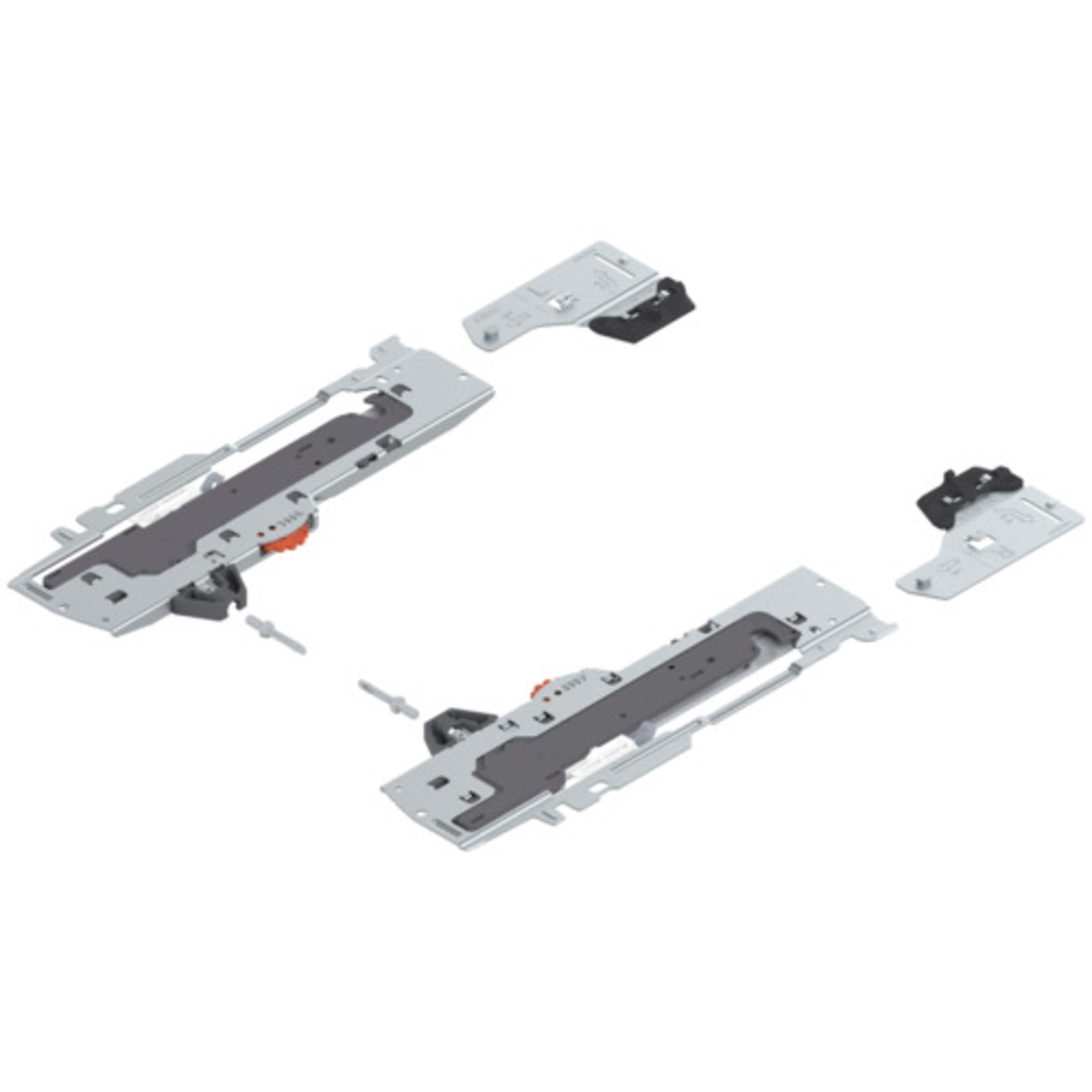 Tip-on blumotion set 350-650mm 20 kg