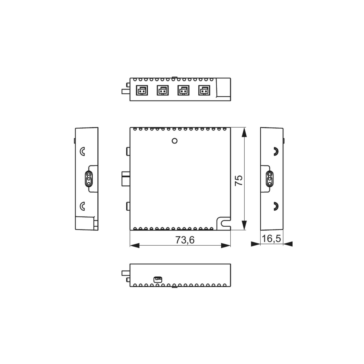 Mec Driver 1-kanaal RF-Module 24V - 4 groepen