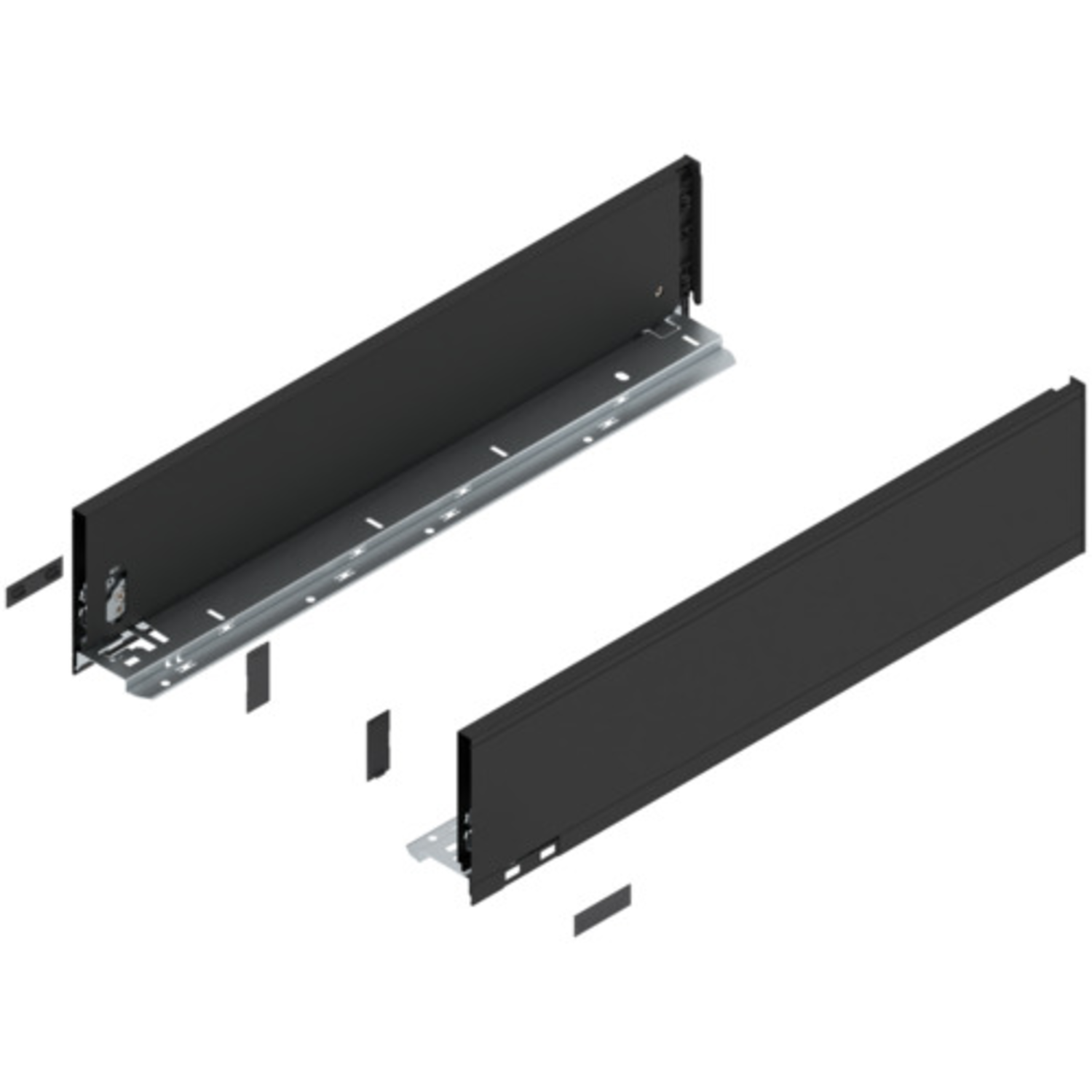 Legrabox zijkant l+r  k  550mm carbon zwart