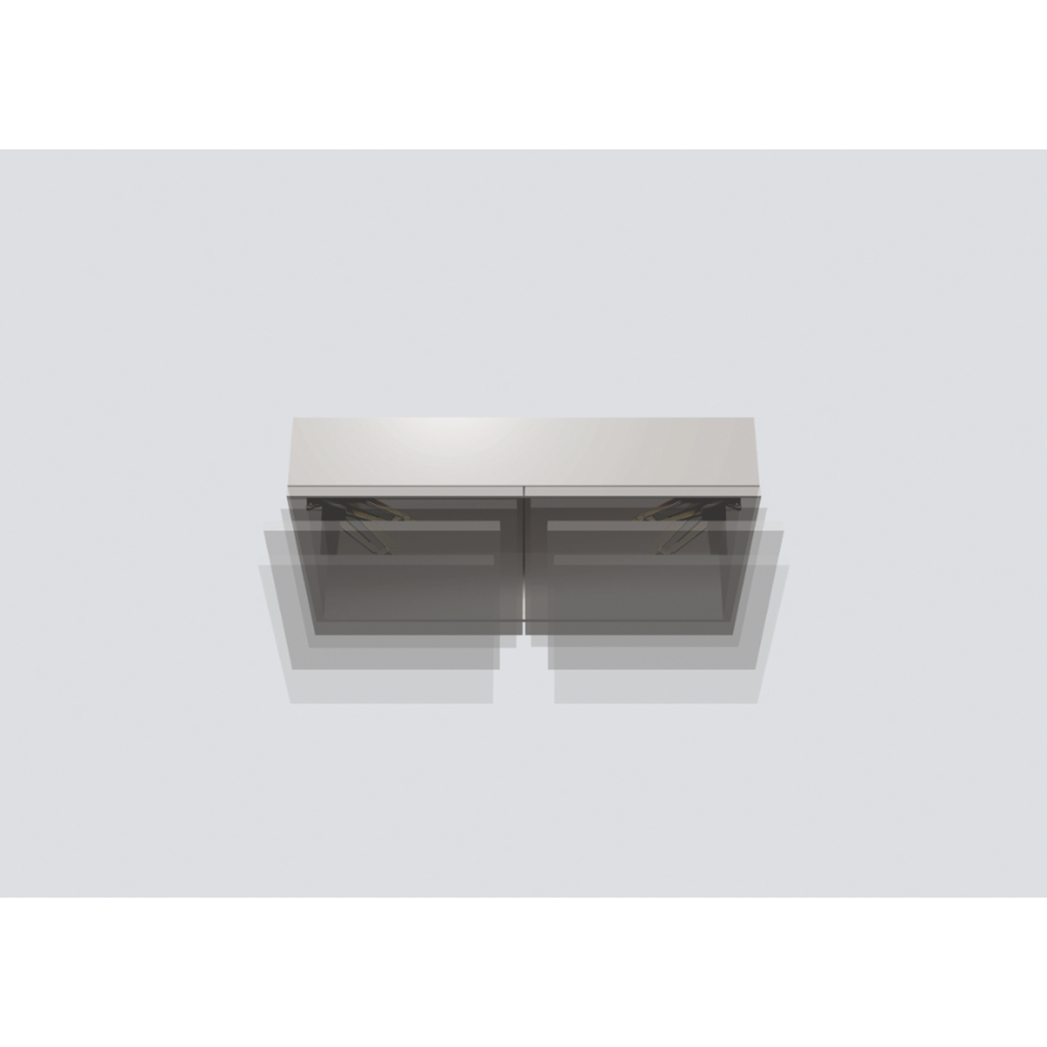 Scharnier-set Monoflat Lin-X450 vernikkeld