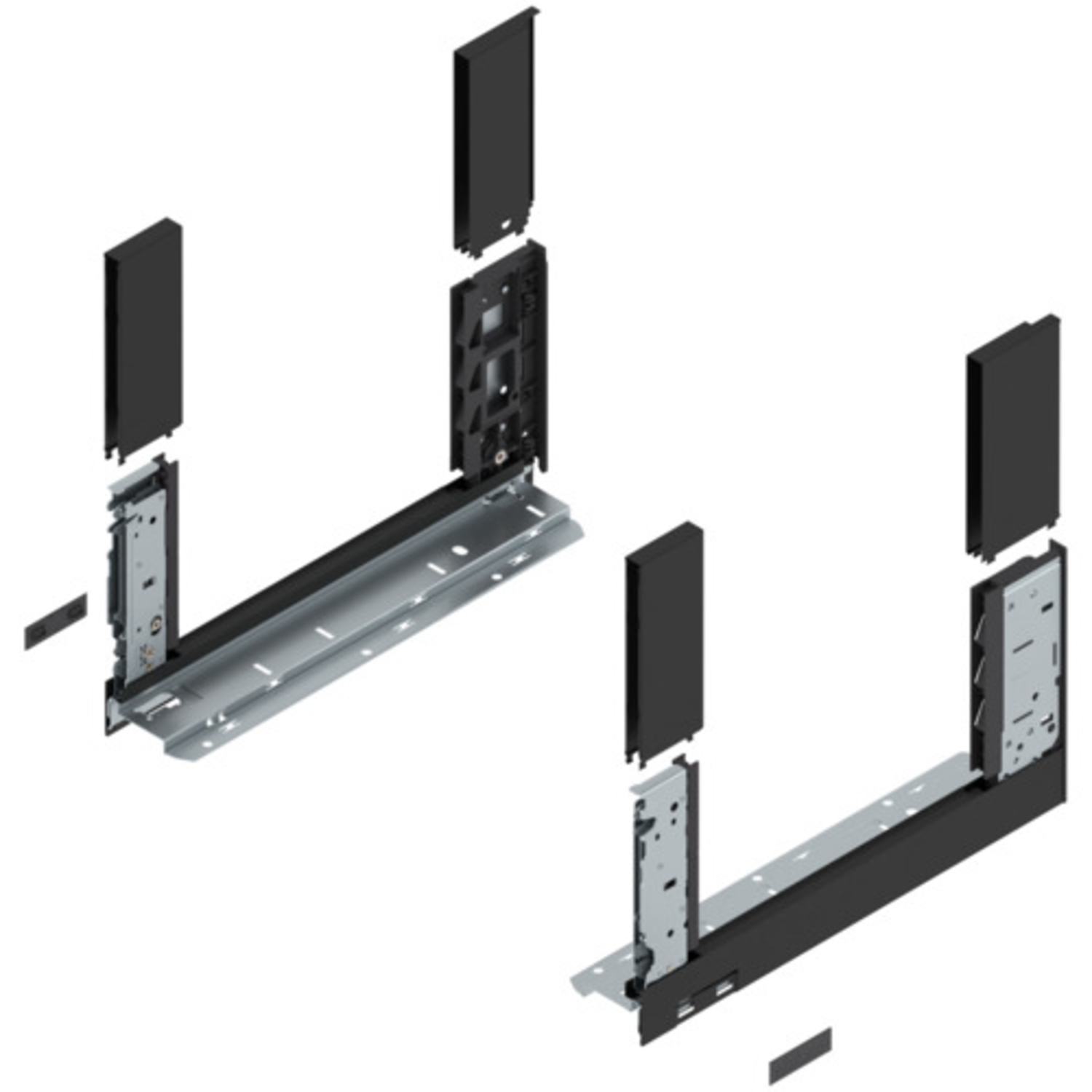 Legrabox free zijkant 350mm carbon zwart
