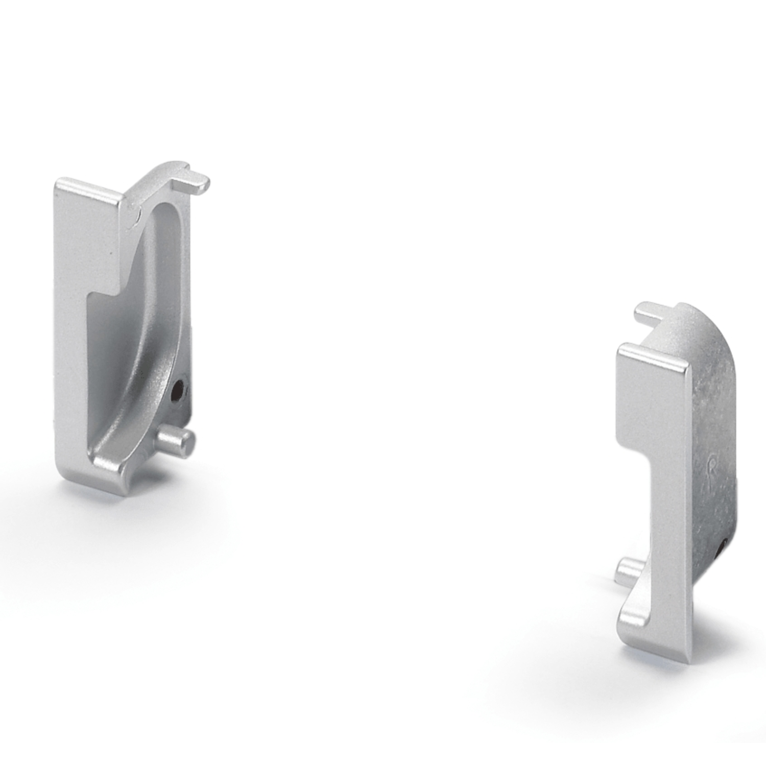 Eindkap Spira, L 11 mm, H 43 mm, Aluminiumkleurig