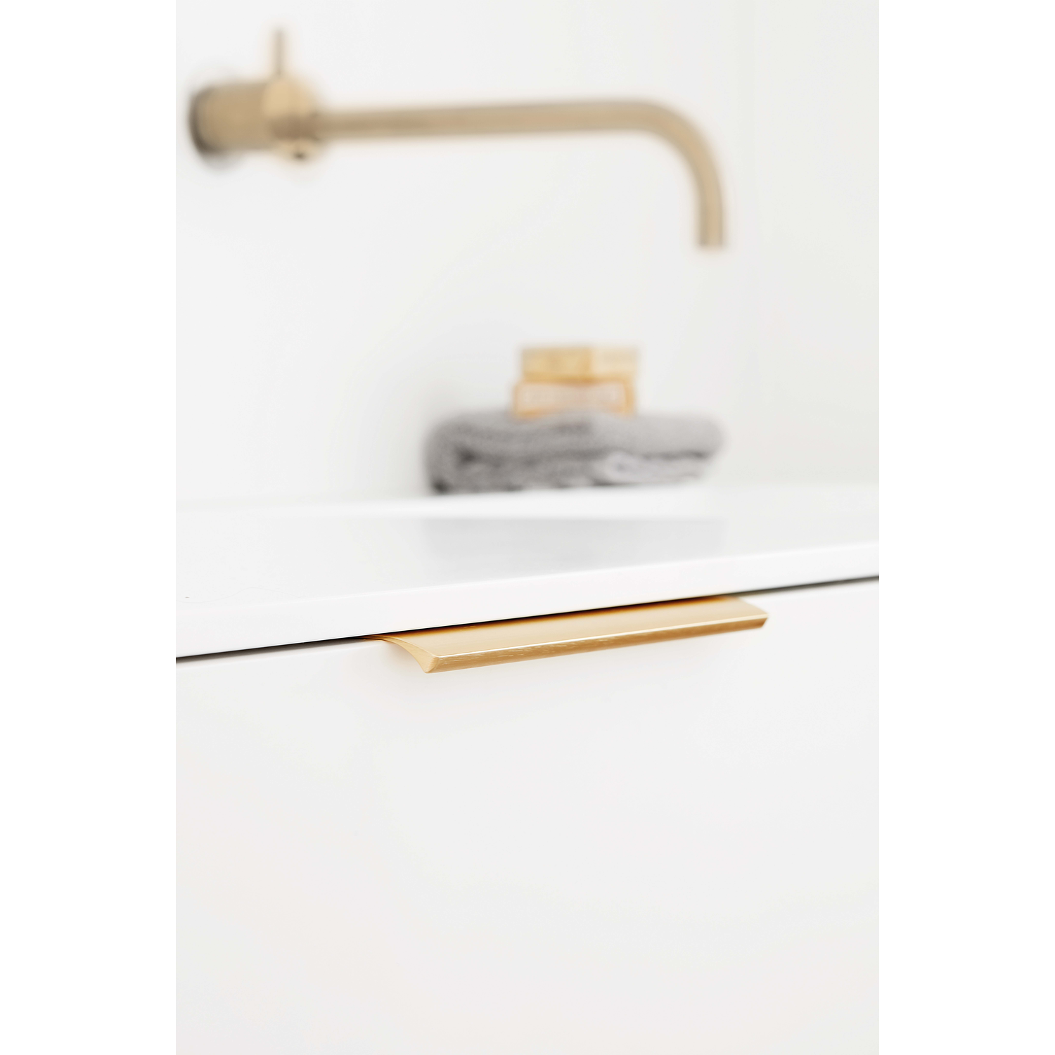 Greep edge straight ba320 l350 alu geborsteld goud