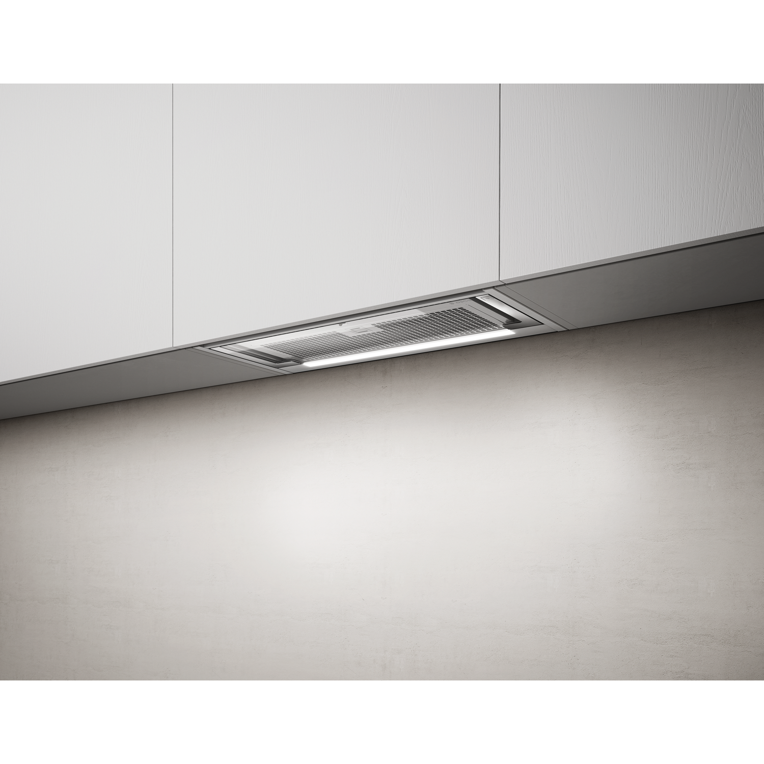 Glass out inbouw afvoer rvs + glas 90 cm