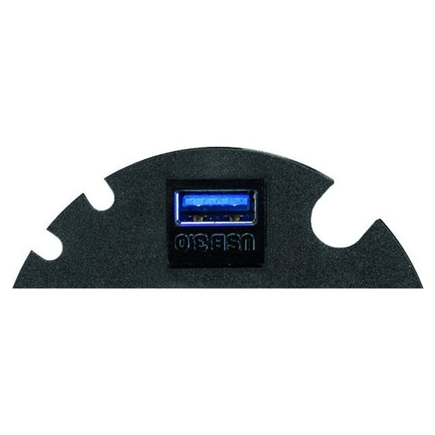 Evoline circle 80 afdekplaat usb-a/usb-a 3.0 zwart