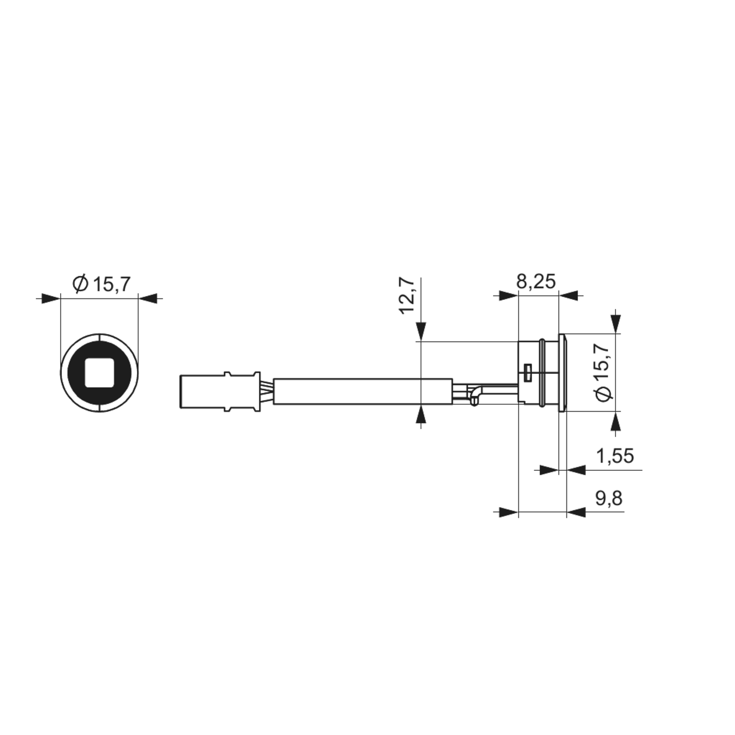 Mec Driver bewegingssensor zwart