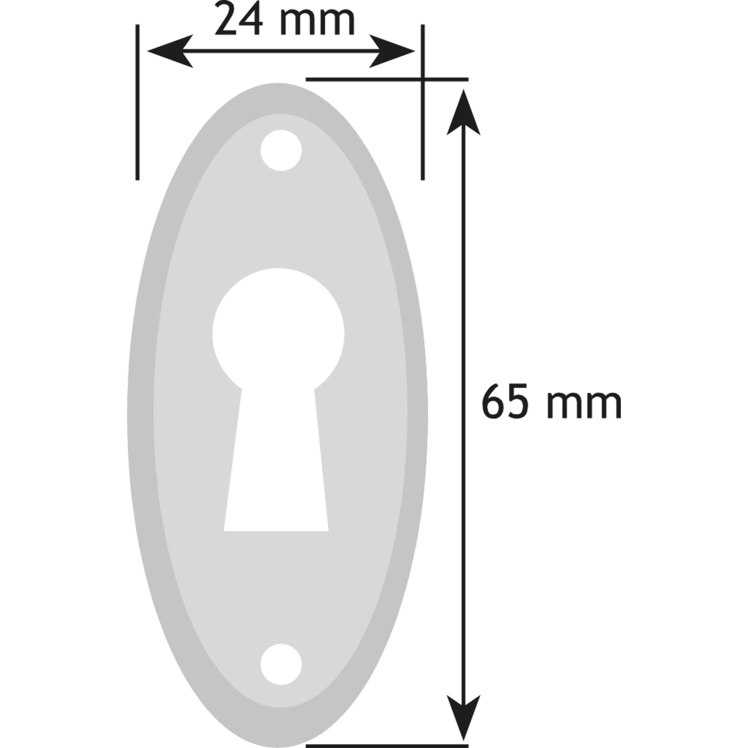 Sleutelplaat 655zo h65mm tinkleur