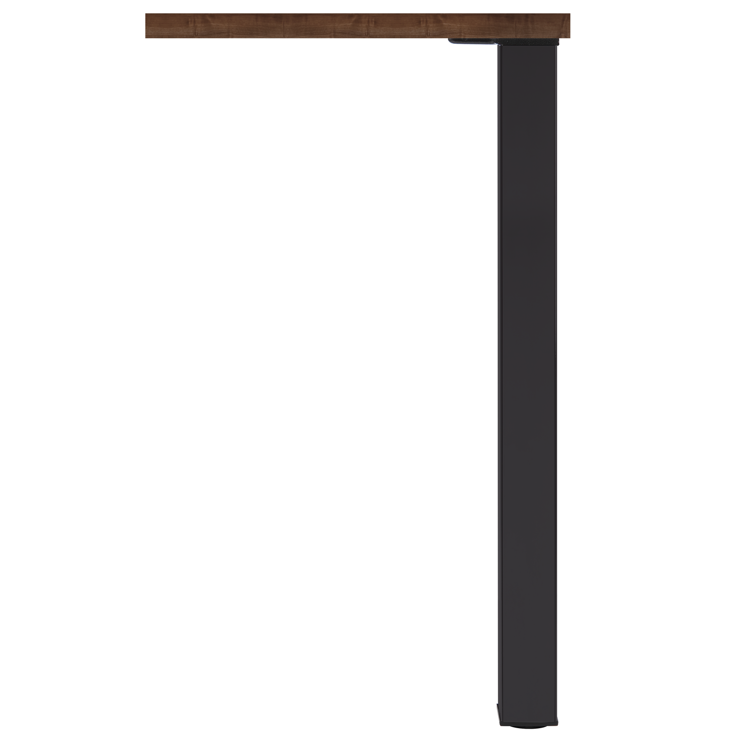 Tafelpoot q60 zwart mat 60x60mm h87 regelbaar
