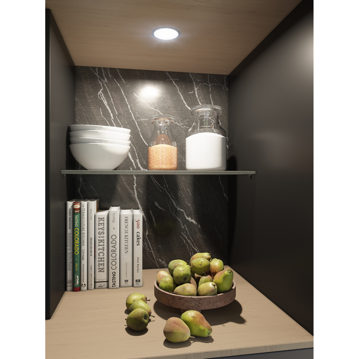 Sun led 3W/24V 3000K zwart