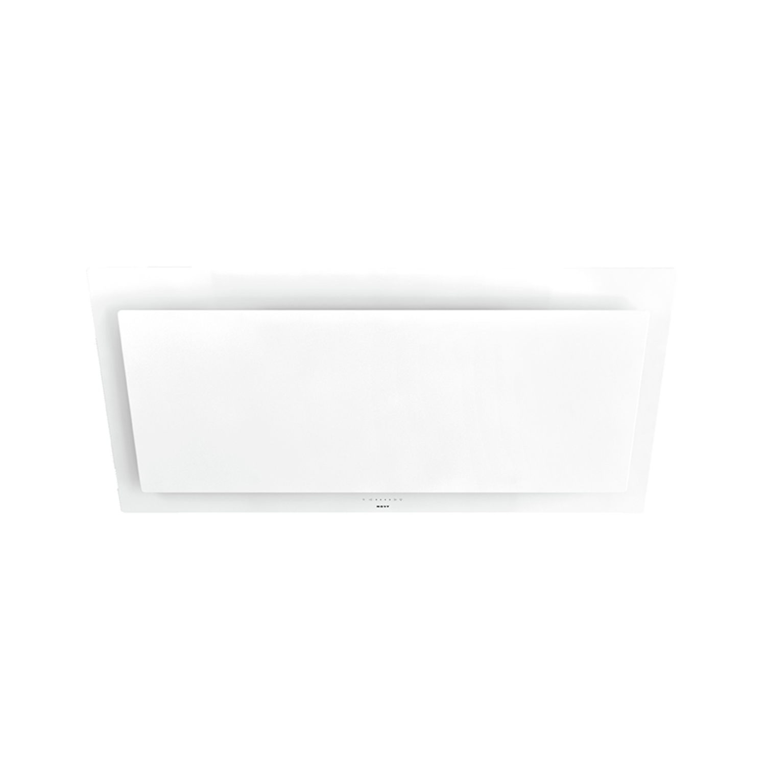Novy Vision 120 cm wit glas wanddampkap recircul