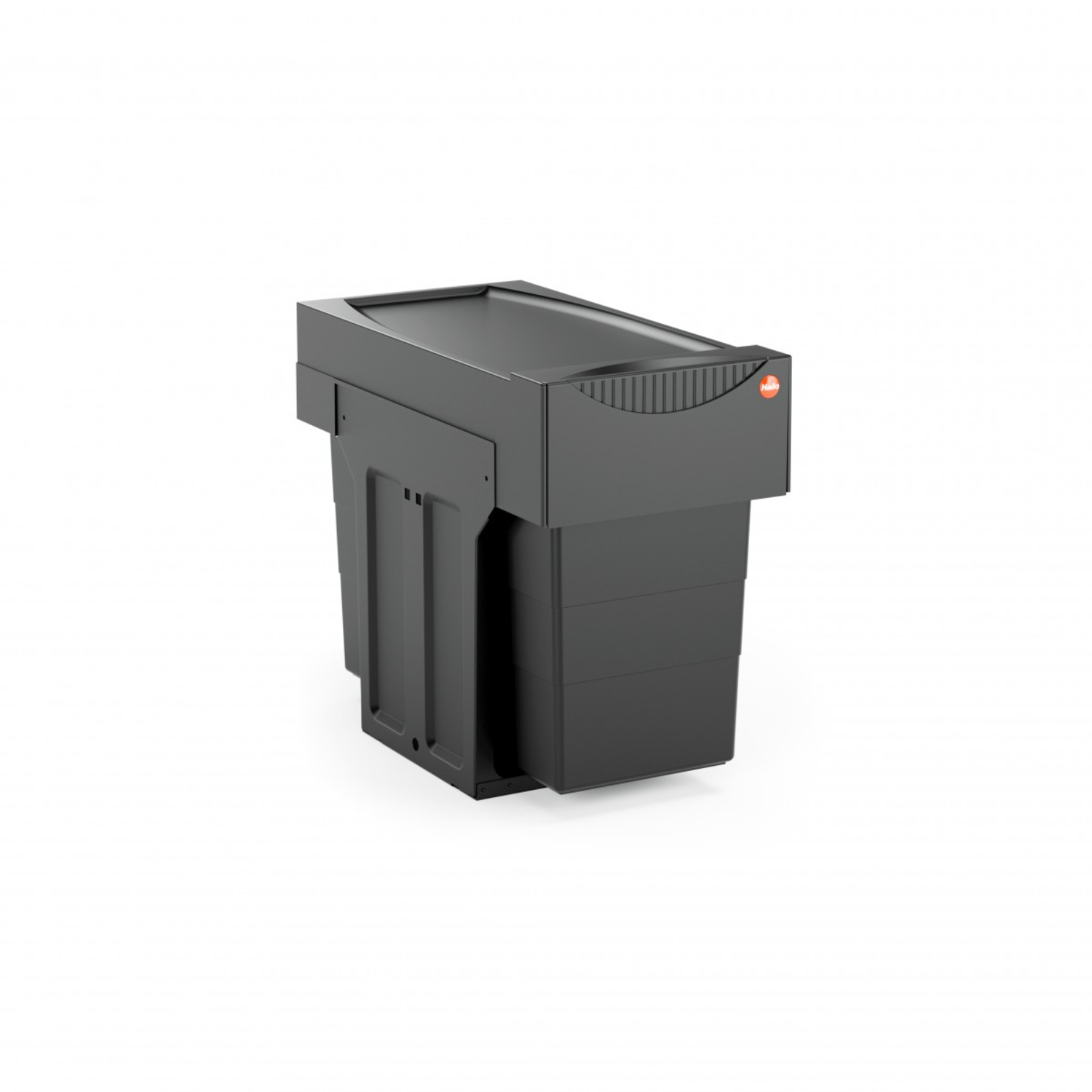 Hailo tandem iv 2x15l black edition volledig uittrekbaar - recycled