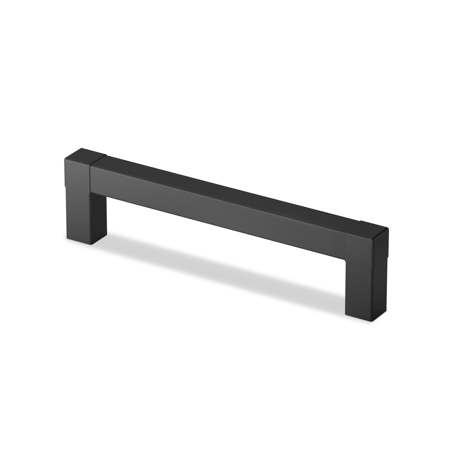 Greep Cadro, boorafstand 128, L 140.5 mm, B 12.5 mm, H 35 mm, mat zwart