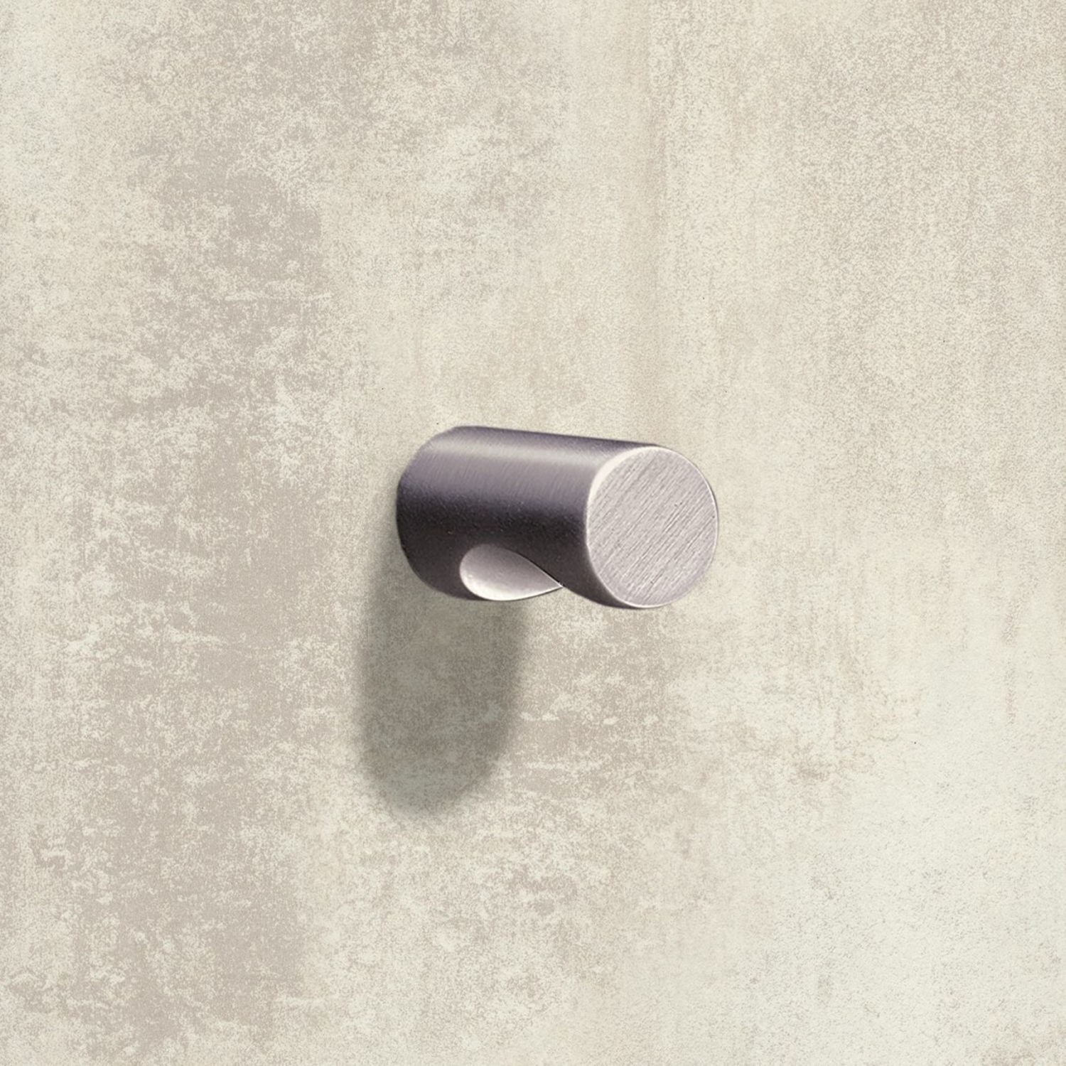 Knop Almus, H 23 mm, ø 12 mm, roestvrij staal finish geborsteld