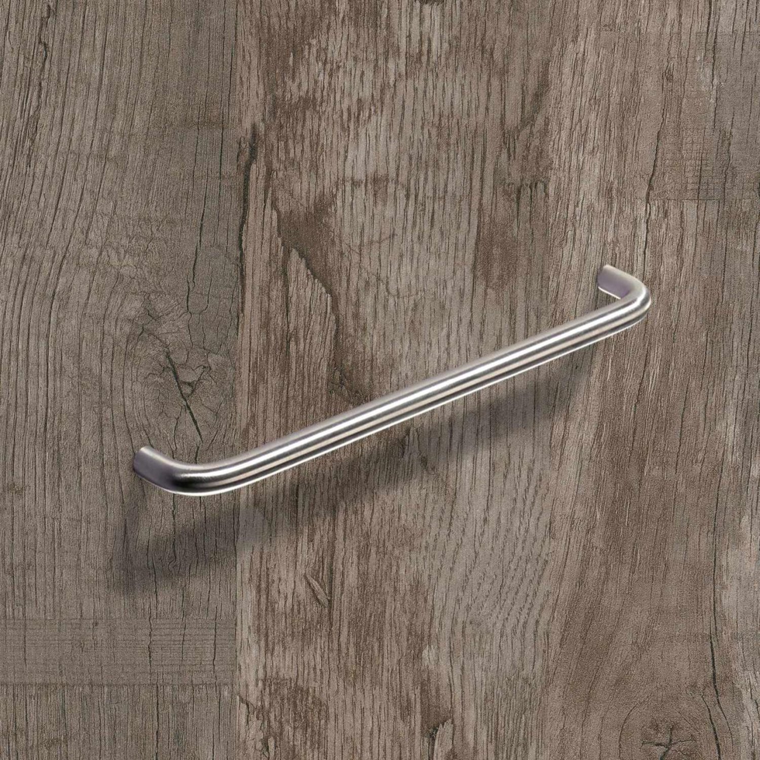 Greep Asopus, boorafstand 192, L 204 mm, H 40 mm, ø 12 mm, roestvrij staal geborsteld
