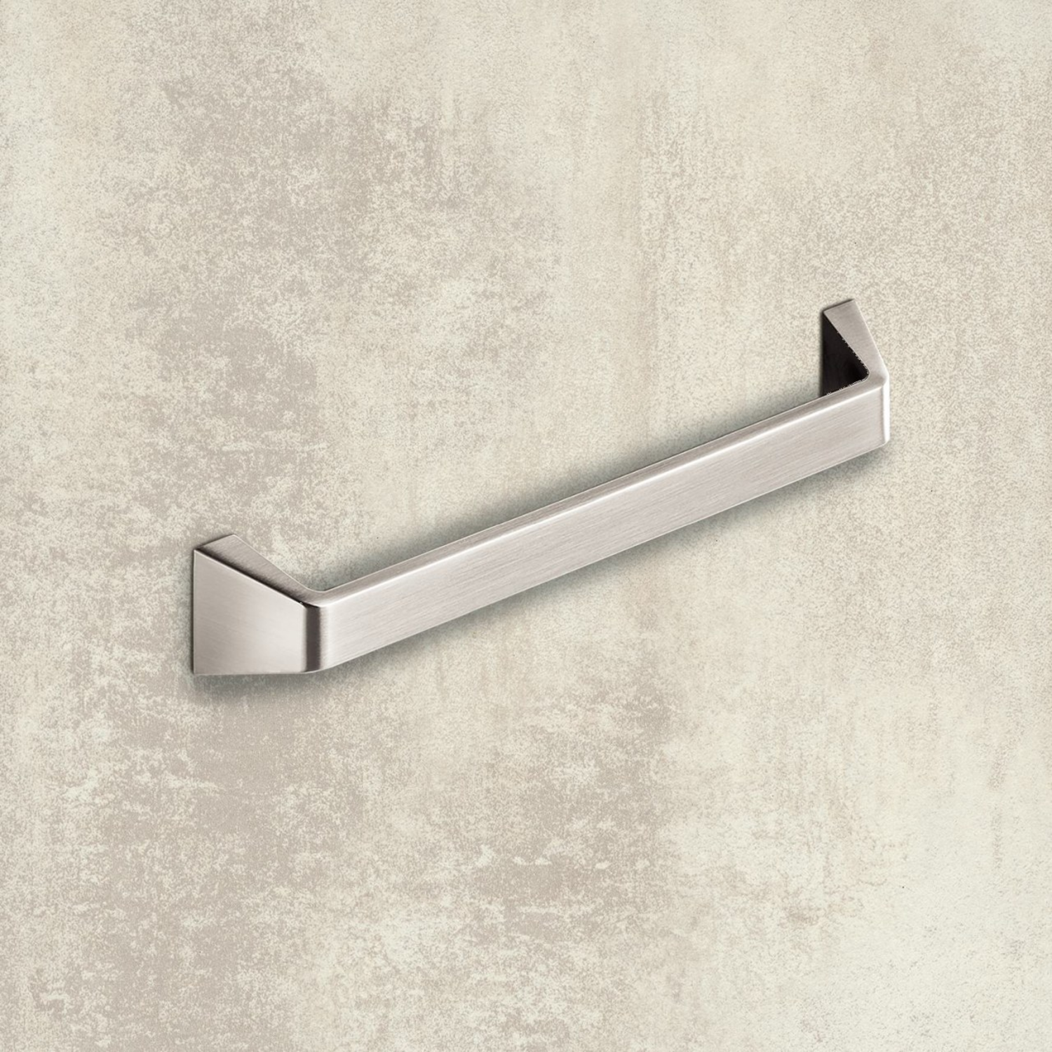 Greep Basilia, boorafstand 192, L 208 mm, B 30 mm, H 30 mm, roestvrij staal finish geborsteld