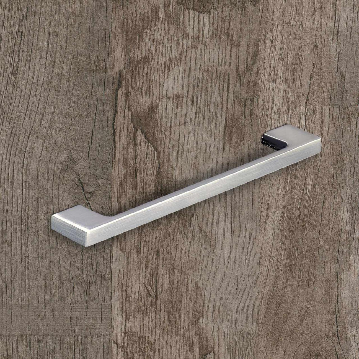 Greep Belluno, boorafstand 160 / 192 mm, L 200 mm, B 9 mm, H 30 mm, roestvrij staal finish geborsteld
