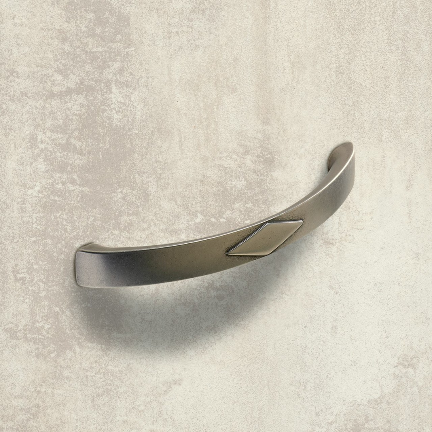 Greep Bracara, boorafstand 128, L 150 mm, B 15 mm, H 33 mm, tinkleurig