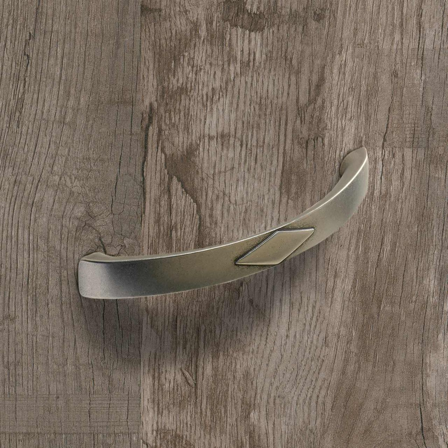 Greep Bracara, boorafstand 128, L 150 mm, B 15 mm, H 33 mm, tinkleurig