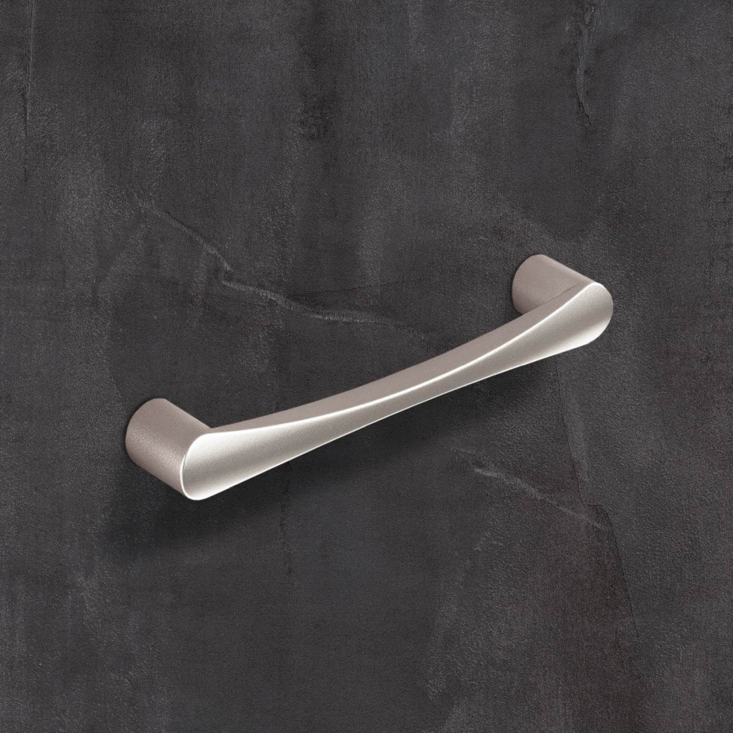 Greep Bruxella, boorafstand 160, L 180 mm, B 20 mm, H 36 mm, roestvrij staal finish geborsteld