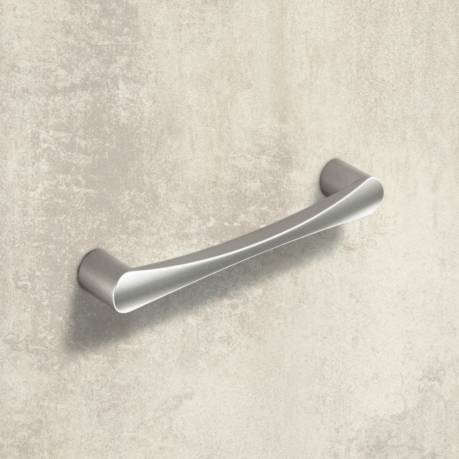Greep Bruxella, boorafstand 160, L 180 mm, B 20 mm, H 36 mm, roestvrij staal finish geborsteld