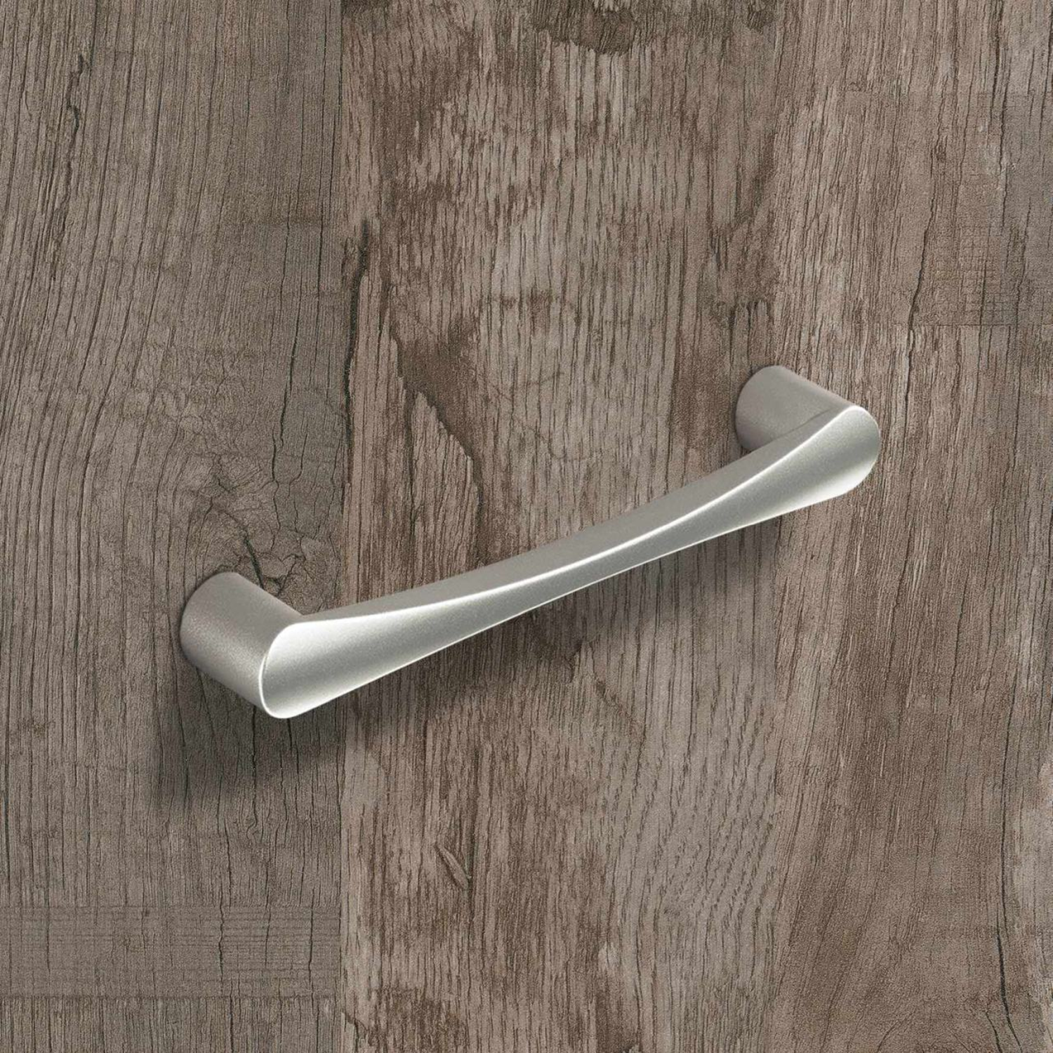 Greep Bruxella, boorafstand 160, L 180 mm, B 20 mm, H 36 mm, roestvrij staal finish geborsteld
