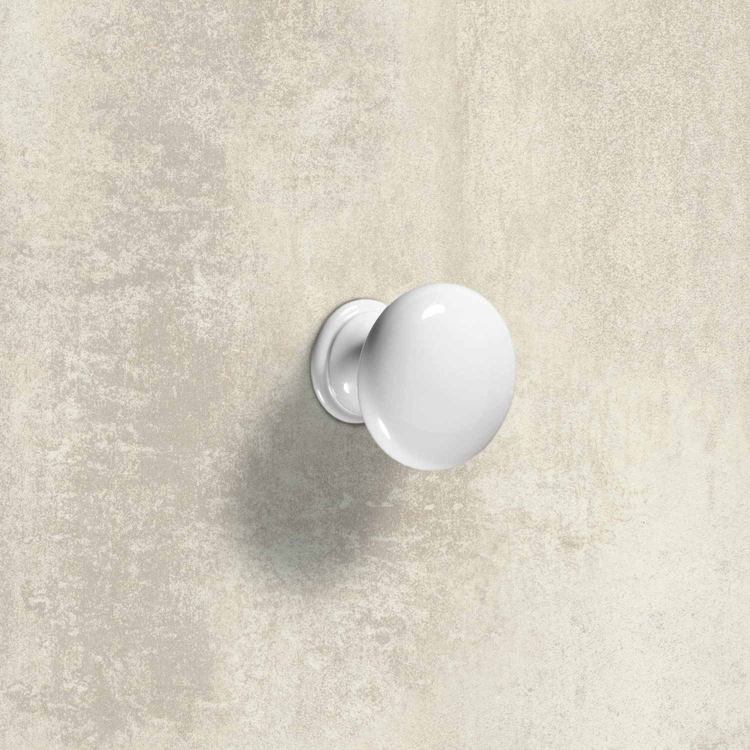 Knop Cirpi, H 27 mm, ø 30 mm, Wit
