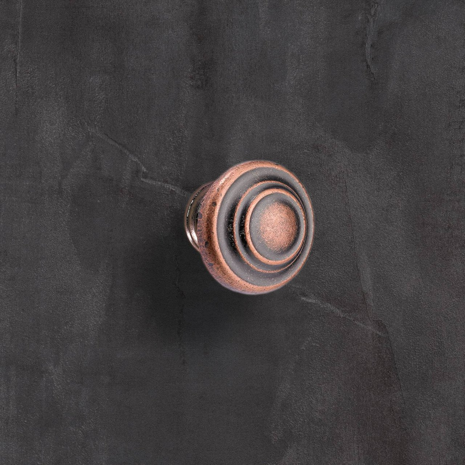 Knop Essa, H 25 mm, ø 32 mm, koperkleurig antiek