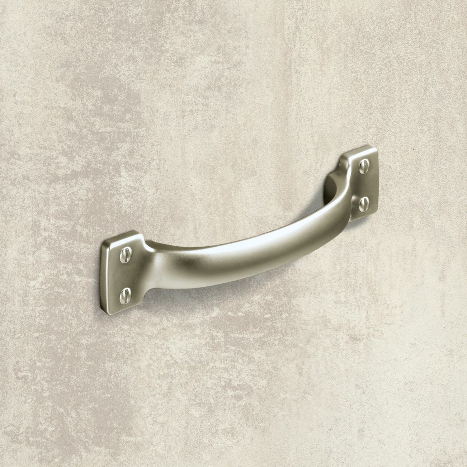 Greep Flavia, boorafstand 96, L 145 mm, B 28 mm, H 28 mm, Mat vernikkeld