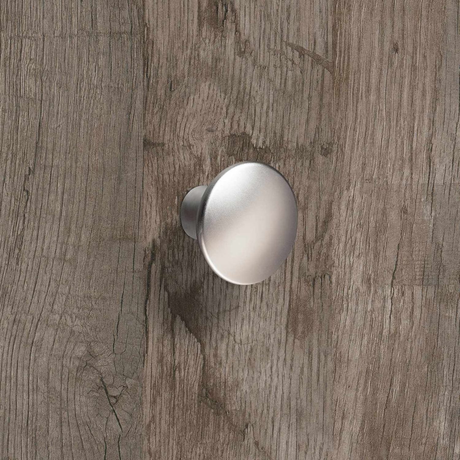 Knop Ladera, H 28 mm, ø 35 mm, Mat vernikkeld