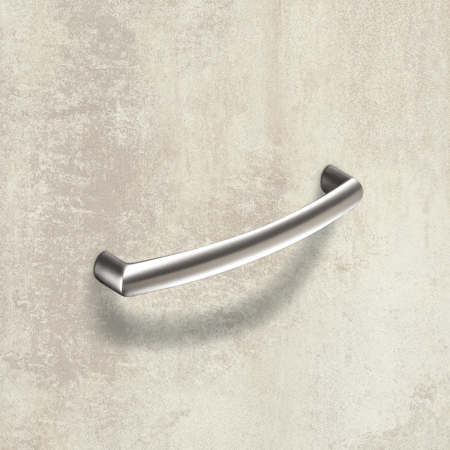 Greep Matilo, boorafstand 128, L 138 mm, B 13 mm, H 30 mm, Mat vernikkeld