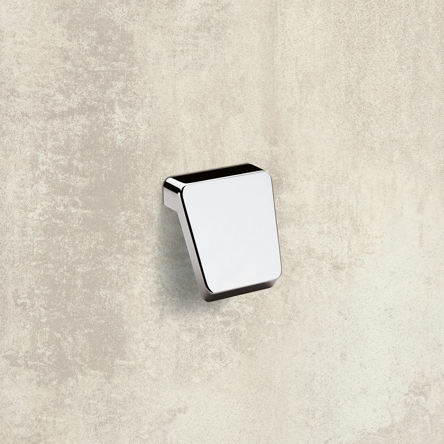 Knop Milo, boorafstand 16, L 40 mm, B 41 mm, H 28 mm, ø 41 mm, glans verchroomd
