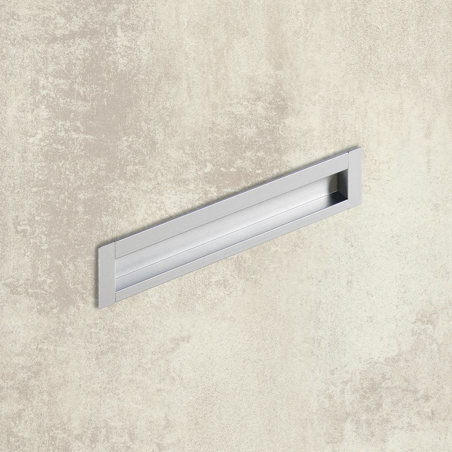 greep om in te laten Nidum, boorafstand 96, L 111 mm, B 35 mm, Aluminiumkleurig
