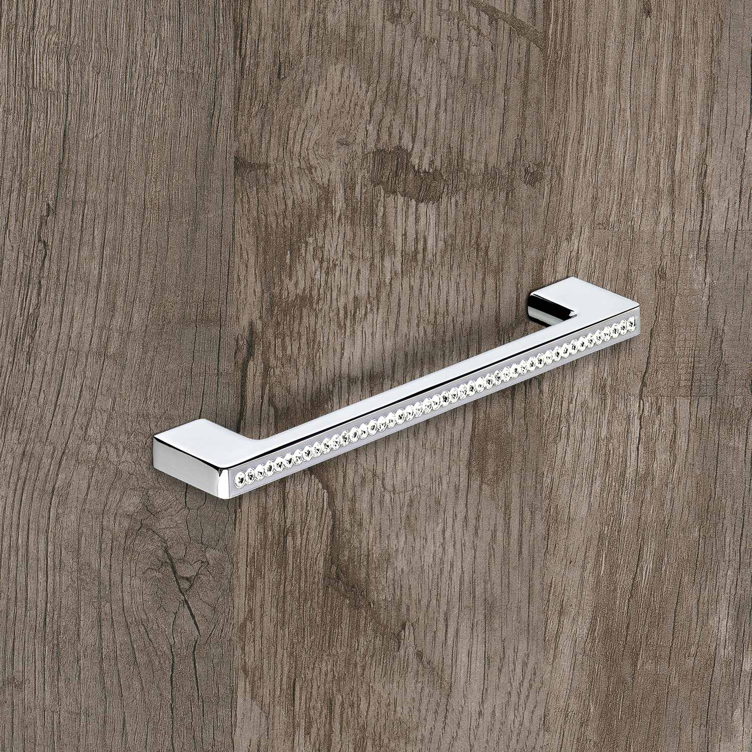 Greep Opera, boorafstand 160, L 200 mm, B 8.5 mm, H 33 mm, glans verchroomd
